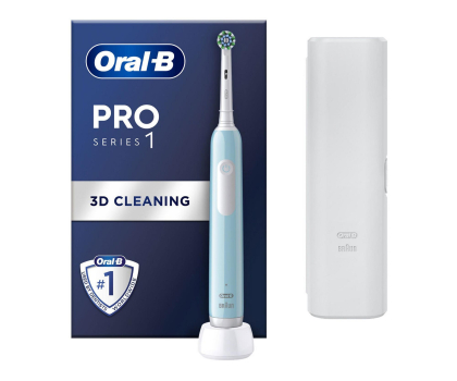 Szczoteczka elektryczna Oral-B Szczoteczka rotacyjna Pro1 (karaibski błękit, z etui)